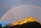 Abendstimmung mit Regenbogen 
